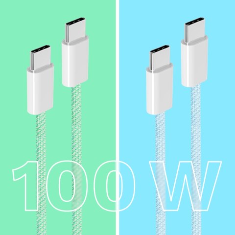 KABEL USB TY PU C - USB TY PU C 100 W 1 M ZIELONY KRUGER&MATZ BASIC KABEL USB TY PU C - USB TY PU C 100 W 1 M ZIELONY KRUGER&MATZ BASIC