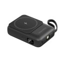 POWERBANK INDUKCYJNY KRUGER&MATZ 10000 MAH MAG SAFE Z KABLEM CZARNY