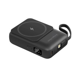 POWERBANK INDUKCYJNY KRUGER&MATZ 10000 MAH MAG SAFE Z KABLEM CZARNY