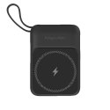 POWERBANK INDUKCYJNY KRUGER&MATZ 10000 MAH MAG SAFE Z KABLEM CZARNY