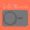POWERBANK INDUKCYJNY KRUGER&MATZ 5000 MAH MAG SAFE SZARY