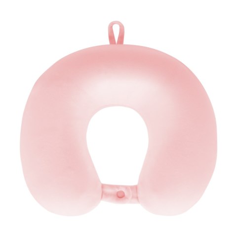 PODUSZKA TURYSTYCZNA -  PODRÓŻNA Z  PIANKI MEMORY, REBEL ACTIVE , KOLOR RÓŻOWY