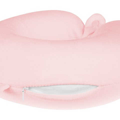 PODUSZKA TURYSTYCZNA -  PODRÓŻNA Z  PIANKI MEMORY, REBEL ACTIVE , KOLOR RÓŻOWY