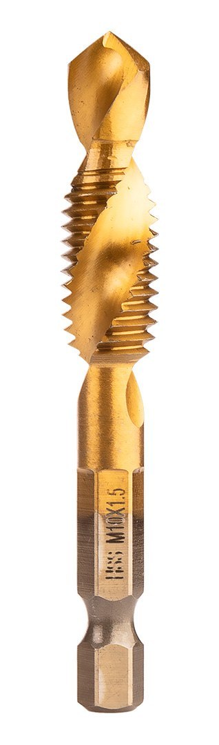 ZESTAW WIERTEŁ GWINTUJĄCYCH HSS TIN, M3 - M10, HEx, 6 SZT. ZESTAW WIERTEŁ GWINTUJĄCYCH HSS TIN, M3 - M10, HEx, 6 SZT.