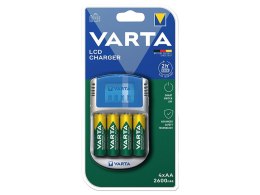 75-481# ŁADOWARKA LCD 57070+4xAA 5716 2600MAH VARTA