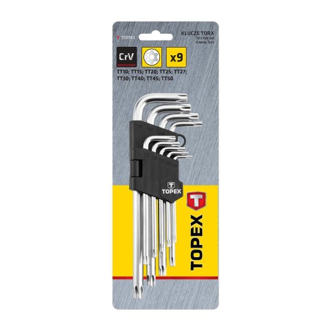 KLUCZE TORx T10-T50, ZESTAW 9 SZT. KLUCZE TORx T10-T50, ZESTAW 9 SZT.