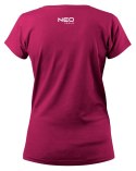 T-SHIRT DAMSKI BORDOWY, ROZMIAR XL