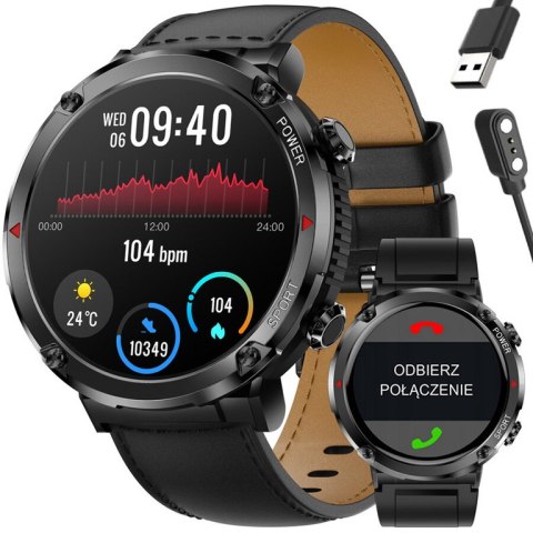 SMARTWATCH MĘSKI GRAVITY GT21-3 - BLUETOOTH CALL, DODATKOWY PASEK (sg025c) SMARTWATCH MĘSKI GRAVITY GT21-3 - BLUETOOTH CALL, DODATKOWY PASEK (sg025c)