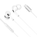 Słuchawki dokanałowe z mikrofonem na USB-C Kruger&MaTz C1 białe