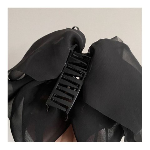 DUŻA KOKARDA TIULOWA, SPINKA DO WŁOSÓW, KLAMRA KWIAT CYRKONIE SP325B