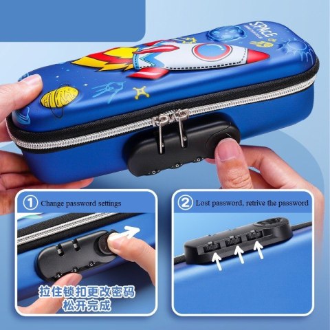 DUŻY PIÓRNIK WIELOFUNKCYJNY ZAMYKANY NA KOD RAKIETA PR11