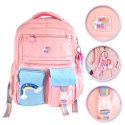 PLECAK RAINBOW SWEET SZKOLNY UNIWERSALNY KIESZONKI, ODBLASKI PL160R
