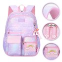 PLECAK RAINBOW SWEET SZKOLNY UNIWERSALNY Z BRELOKIEM, KIESZONKI PL161