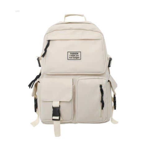 PLECAK SPORTOWY SZKOLNY UNIWERSALNY KIESZONKI KREMOWY PL164K PLECAK SPORTOWY SZKOLNY UNIWERSALNY KIESZONKI KREMOWY PL164K