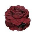 SPINKA DO WŁOSÓW DUŻA KLAMRA XL KWIAT RÓŻA BORDOWA 9CM SP288BOR