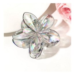 SPINKA DO WŁOSÓW KLAMRA XL KWIAT OPALIZUJĄCY 7,5 CM X 8 CM SP317SZ