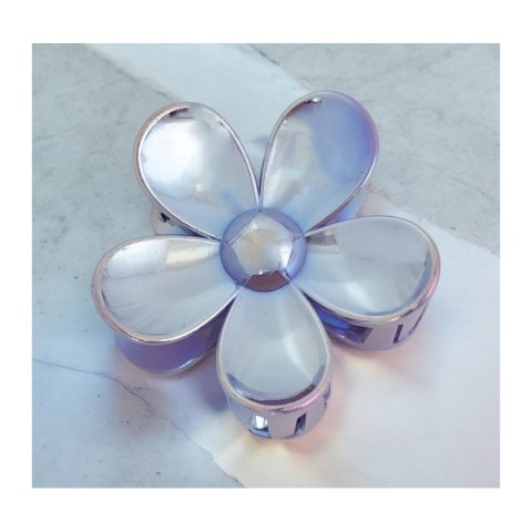 SPINKA DO WŁOSÓW KLAMRA XL KWIAT PERŁOWY 7,5X8CM SP331