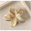 SPINKA DO WŁOSÓW KLAMRA XL KWIAT PERŁOWY MELANŻ 7,5CM X 8CM SP348
