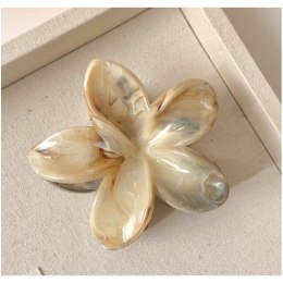 SPINKA DO WŁOSÓW KLAMRA XL KWIAT PERŁOWY MELANŻ 7,5CM X 8CM SP348