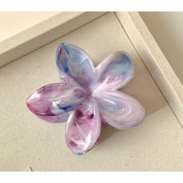 SPINKA DO WŁOSÓW KLAMRA XL KWIAT PERŁOWY MELANŻ 7,5CM X 8CM SP349