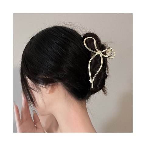 SPINKA DO WŁOSÓW, KLAMRA METALOWA KOKARDA GOLD XL SP328