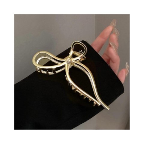 SPINKA DO WŁOSÓW, KLAMRA METALOWA KOKARDA GOLD XL SP328