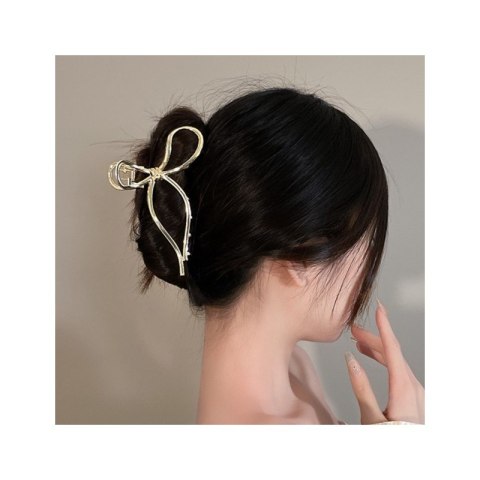 SPINKA DO WŁOSÓW, KLAMRA METALOWA KOKARDA GOLD XL SP328