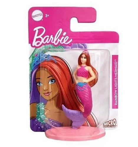 MATTEL BARBIE MINI RAINBOW LIGHTS MERMAID 7,5CM