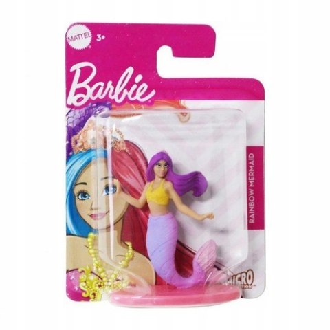 MATTEL BARBIE MINI RAINBOW MERMAID SYRENKA 6CM