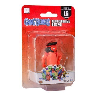 P.M.I. GANG BEASTS SERIES 1 J STREET RED 7CM