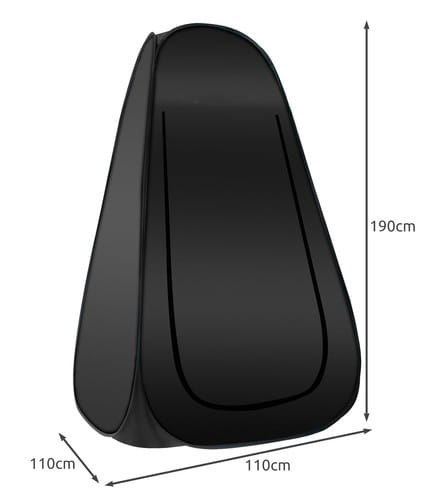 Prysznic -Przebieralnia - Namiot Czarny