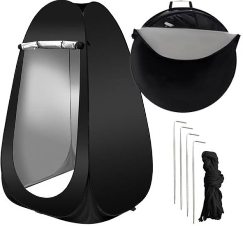 Prysznic -Przebieralnia - Namiot Czarny