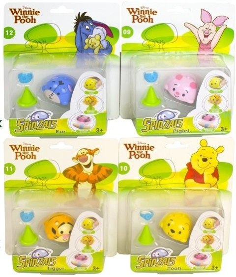 DISNEY SPINZALS KUBUŚ PROSIACZEK OSIOŁEK TYGRYS 4x