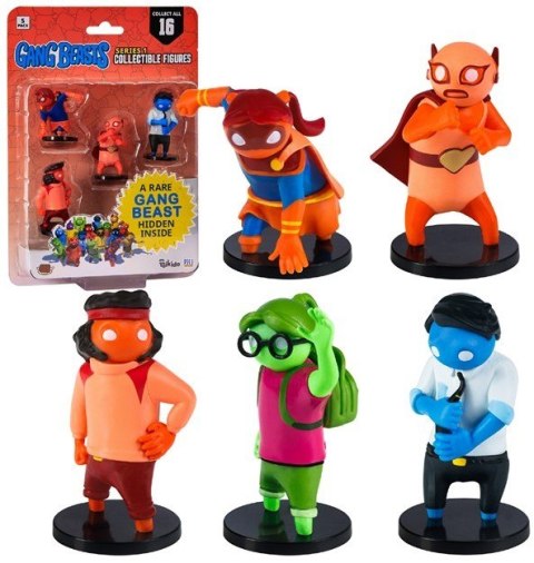 GANG BEASTS ZESTAW FIGUREK S1 5PAK 6CM GB2040C