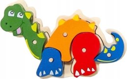 PUZZLE DREWNIANE DINOZAURY 5 EL.