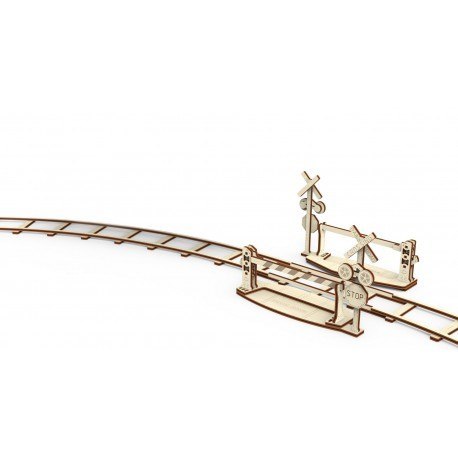 Drewniane puzzle mechaniczne 3d wooden.city - okrągłe tory + Drewniane puzzle mechaniczne 3d wooden.city - okrągłe tory +