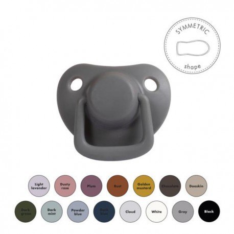 Filibabba smoczki 2 szt. 0m+ dark grey Filibabba smoczki 2 szt. 0m+ dark grey