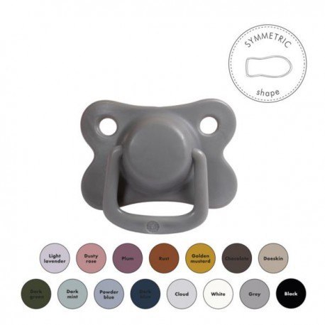 Filibabba smoczki 2 szt. 6m+ dark grey Filibabba smoczki 2 szt. 6m+ dark grey