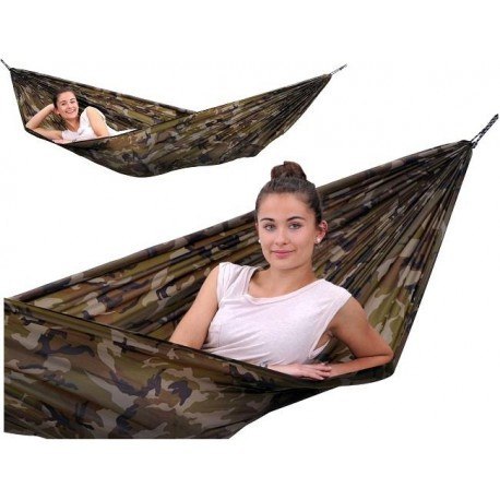 Hamak turystyczny travel set camouflage 275x140cm Hamak turystyczny travel set camouflage 275x140cm