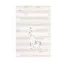 Średni zeszyt - felines - koty - stay pawsitive (pink)