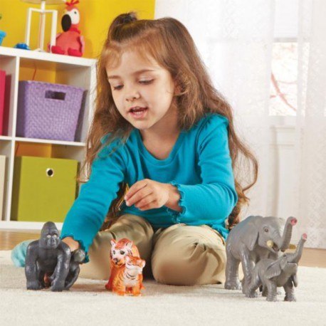 Duże figurki, mamy i dzieci, zwierzęta z dżungli, Duże figurki, mamy i dzieci, zwierzęta z dżungli,