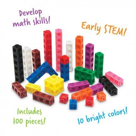 Klocki, kostki matematyczne, zestaw edukacyjny 100 Klocki, kostki matematyczne, zestaw edukacyjny 100