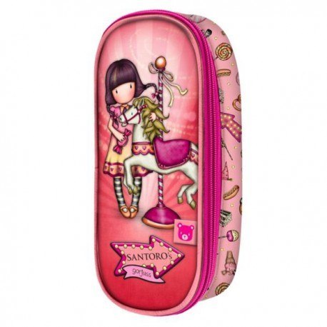 Piórnik na suwak, kosmetyczka - gorjuss - carousel Piórnik na suwak, kosmetyczka - gorjuss - carousel