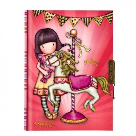 Zamykany notes - gorjuss - fairground - carousel Zamykany notes - gorjuss - fairground - carousel