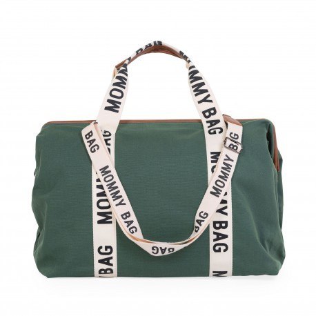 Childhome torba mommy bag signature zielona Childhome torba mommy bag signature zielona