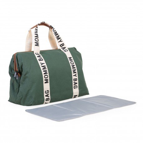 Childhome torba mommy bag signature zielona Childhome torba mommy bag signature zielona