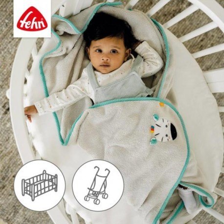 Kocyk zebra z gryzakiem z kolekcji: dobabydoo Kocyk zebra z gryzakiem z kolekcji: dobabydoo