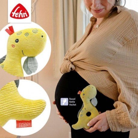 Maskotka z grzechotką, dinozaur z kolekcji: wesoły Maskotka z grzechotką, dinozaur z kolekcji: wesoły