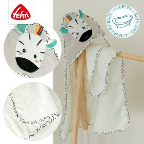 Ręcznik z kapturem, zebra z kolekcji: dobabydoo Ręcznik z kapturem, zebra z kolekcji: dobabydoo