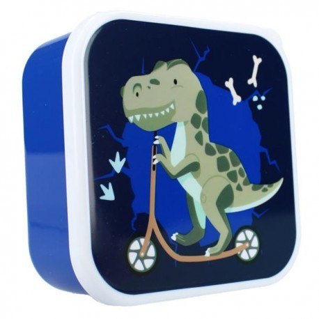 Śniadaniówka, snack box 3w1, dino navy, pret Śniadaniówka, snack box 3w1, dino navy, pret